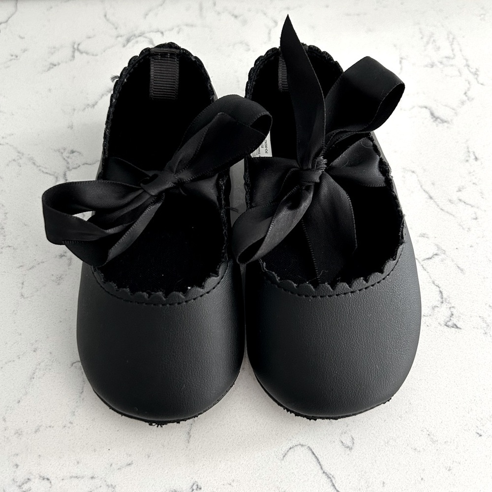 Black Kids Ballet Flats
